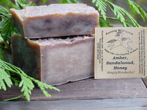 Amber*, Sandlewood, & Honey Bar Soap